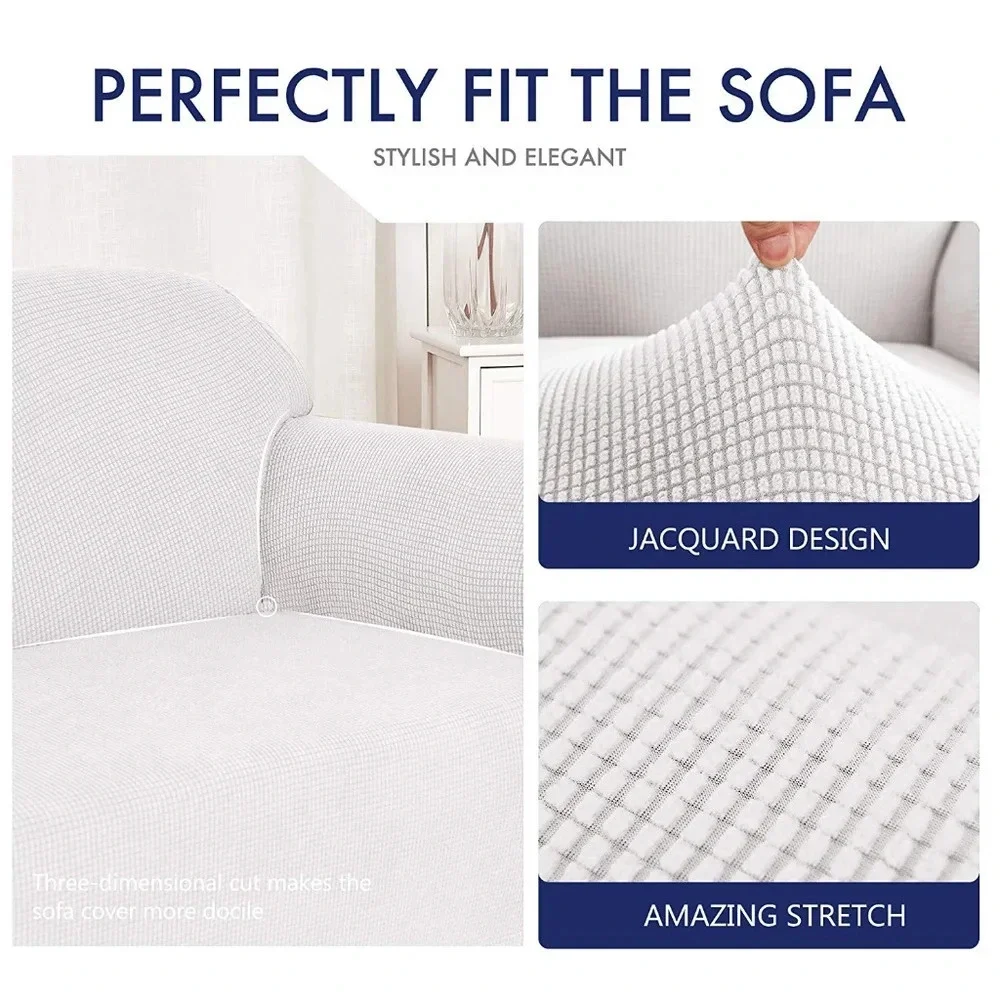 Sofa slipcover 1 Piece Jacquard high Stretch